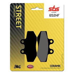 Paire de plaquettes de frein SBS 652HF en composé céramique pour motos de route