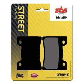 Kit de plaquettes de frein SBS 665HF en composé céramique pour YAMAHA FZR GENESIS EXUP 1000