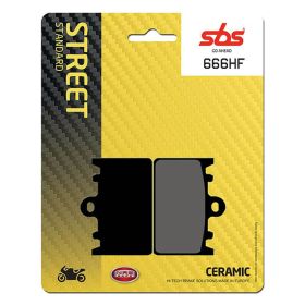 SBS 666HF Brake Pad Pair Ceramic Compound for KAWASAKI ZXR R NINJA 400