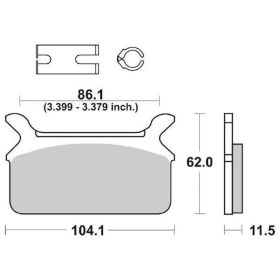 SBS 668LF Bremsbeläge Keramische Verbindung für HARLEY DAVIDSON
