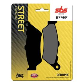 SBS 674HF Bremsbeläge Paar Keramische Verbindung für Straßenmotorräder