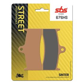 Jeu de plaquettes de frein SBS 676HS en composé fritté pour motos de route
