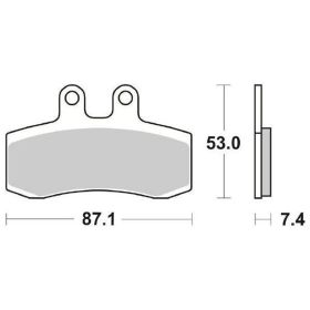 Plaquettes de frein en composé céramique SBS 681HF pour motos de rue