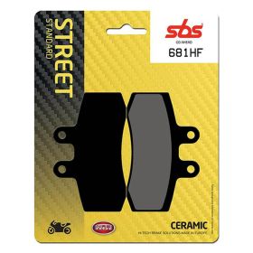 Plaquettes de frein en composé céramique SBS 681HF pour motos de rue