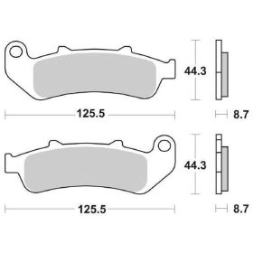 Plaquettes de frein SBS 685HS paire en composé fritté pour HONDA