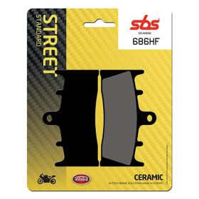 SBS 686HF Keramische Verbundbremsbeläge für Straßenmotorräder