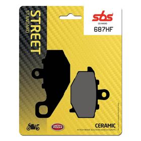 SBS 687HF Keramische Verbundbremsbeläge Paar für KAWASAKI