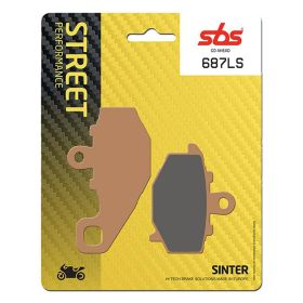 SBS 687LS Hinterradbremsbelagsatz Sinterverbindung für KAWASAKI