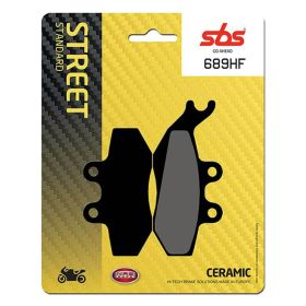 Couple de plaquettes de frein SBS 689HF en composé céramique pour motos de route