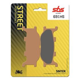 SBS 691HS brake pads pair sintered compound for street motorcycles