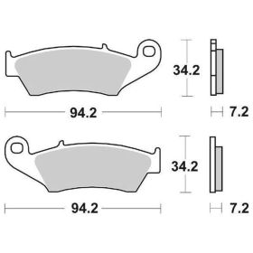 SBS 694CS Carbon Compound Bremsbeläge Paar