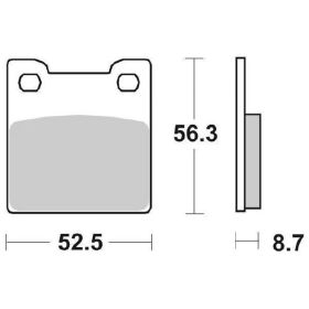 SBS 701LF Ceramic Compound Rear Brake Pads for SUZUKI RF R 900