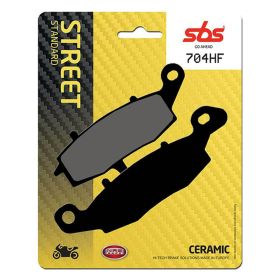 Paire de plaquettes de frein SBS 704HF en composé céramique pour motos de route