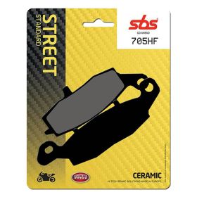 Paire de plaquettes de frein SBS 705HF en composé céramique pour motos de route