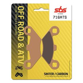 Jeu de plaquettes de frein SBS 716ATS en composé fritté pour POLARIS