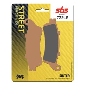 Plaquettes de frein arrière SBS 722LS paire composé fritté pour HONDA