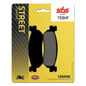 Jeu de plaquettes de frein SBS 728HF en composé céramique pour YAMAHA