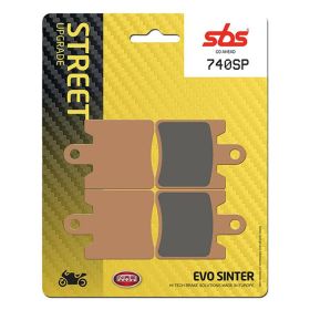 Jeu de plaquettes de frein avant SBS 740SP en matériau fritté
