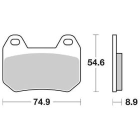Kit de plaquettes de frein SBS 746HF en composé céramique pour BMW