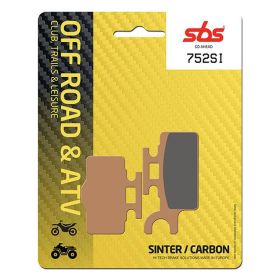 Off-road brake pad set SBS 752SI sintered compound for SUZUKI RM 65