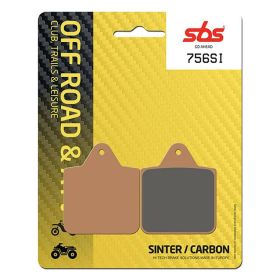 Off-road brake pads pair SBS 756SI sintered compound for POLARIS