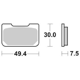 SBS Brake Pads Carbon Compound 759RQ Racing Rear for BREMBO