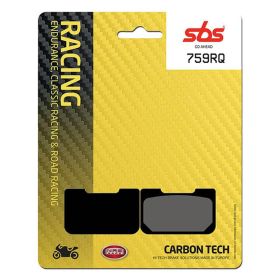 SBS Brake Pads Carbon Compound 759RQ Racing Rear for BREMBO