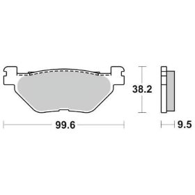 SBS 769HF Keramikverbundbremsbeläge für YAMAHA