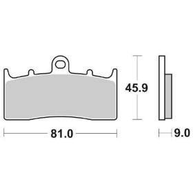 Plaquettes de frein en composé céramique SBS 778HF pour motos de route