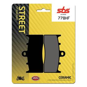 Plaquettes de frein en composé céramique SBS 778HF pour motos de route