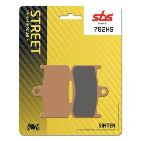 Plaquettes de frein SBS 782HS en composé fritté pour motos de route