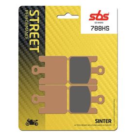 Plaquettes de frein SBS 788HS en composé fritté pour motos de route