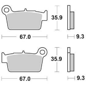Rennbremsbeläge Paar SBS Sinterverbindung 790RSI