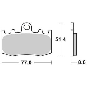 Plaquettes de frein SBS 796HS en composite fritté pour BMW