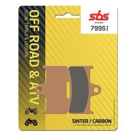 SBS 799SI Plaquettes de frein tout-terrain en composé fritté YAMAHA YFM FWAP GRIZZLY 660