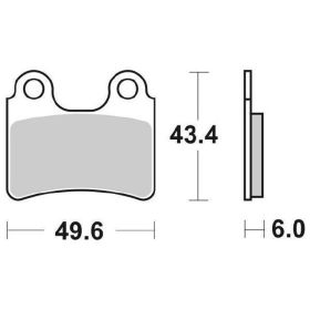 SBS 802HF Bremsbeläge Set Keramische Verbindung für Straßenmotorräder