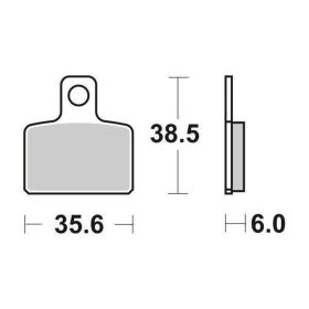SBS 803HF Bremsbeläge aus keramischer Verbindung für Straßenmotorräder