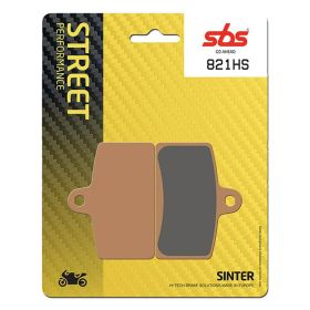 Plaquettes de frein SBS 821HS en composé fritté pour motos de route