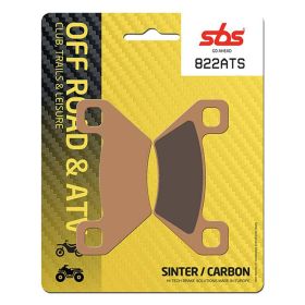 Jeu de plaquettes de frein SBS 822ATS mélange fritté