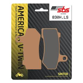 Jeu de plaquettes de frein arrière SBS 830LS en composé fritté pour HARLEY DAVIDSON