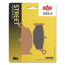 Jeu de plaquettes de frein arrière SBS 833LS en composé fritté pour SUZUKI