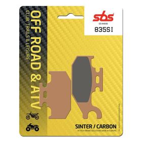 Jeu de plaquettes de frein tout-terrain SBS 835SI en matériau fritté pour SUZUKI