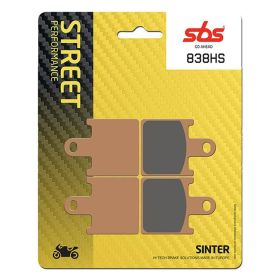Plaquettes de frein SBS 838HS en composé fritté pour KAWASAKI