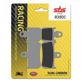 Plaquettes de frein SBS Carbon Compound 839DC Racing pour YAMAHA