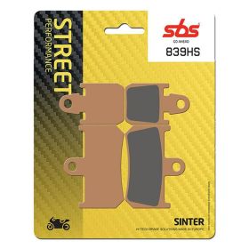 Plaquettes de frein SBS 839HS en composé fritté pour YAMAHA