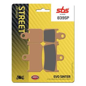Paire de plaquettes de frein avant SBS 839SP en composé fritté pour YAMAHA