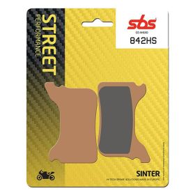 SBS 842HS Brake Pads Pair Sintered Compound for Road Motorcycles