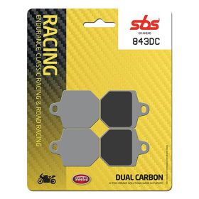 Plaquettes de frein SBS en composé carbone 843DC Racing pour KTM
