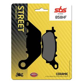 Jeu de plaquettes de frein SBS 858HF en composé céramique pour motos de route