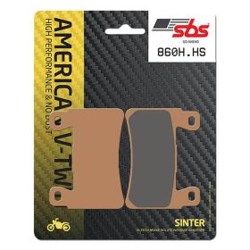 Plaquettes de frein avant en composé fritté SBS 860HS pour HARLEY DAVIDSON
